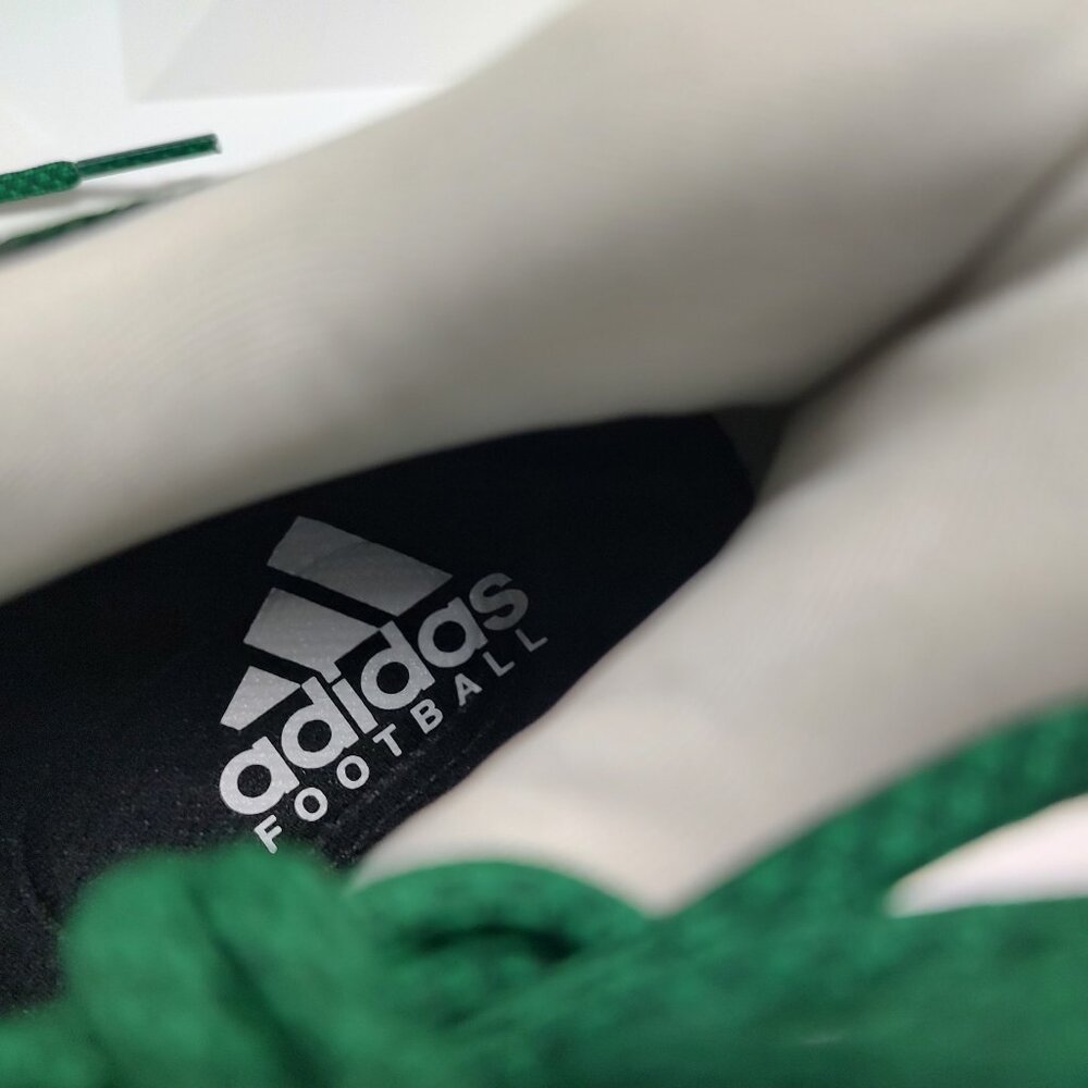 Adidas Mens Football Cleats 17 White Green Shoe Lacrosse Freak Carbon Low - Picture 12 of 14